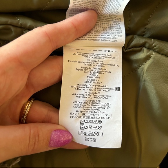 Vans X Liberty of London Olive Patchwork Jacket, XS - Picture 11 of 15